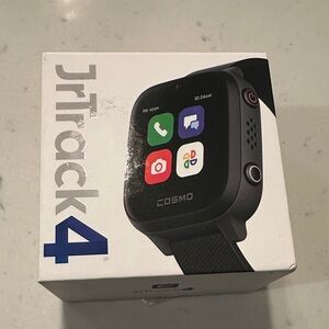 JrTrack 4 Black Smartwatch-never been used